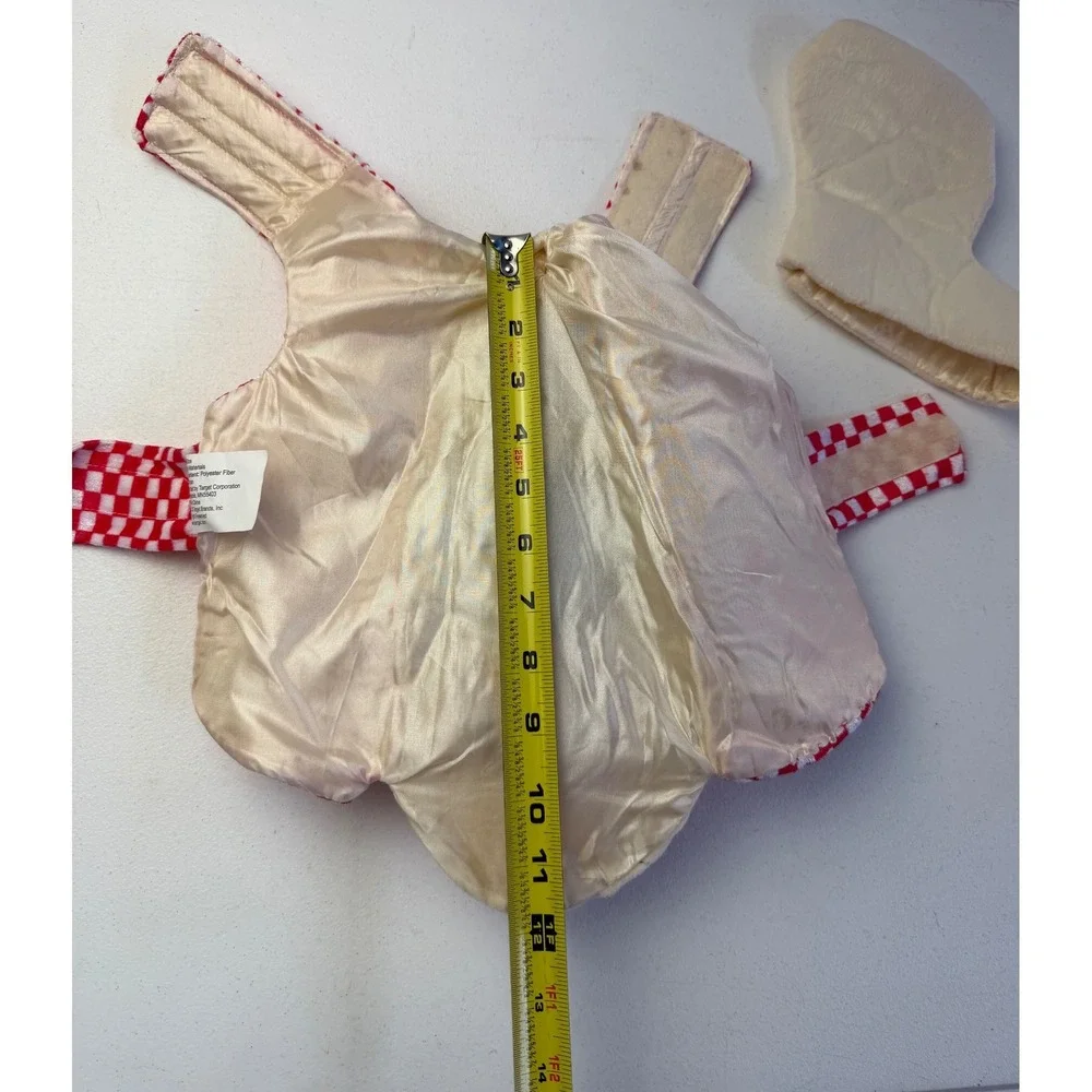 Small Ice Cream Sundae Pet Dog Costume Red White Checkered Halloween Whimsical